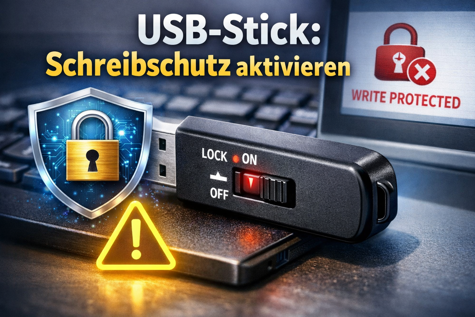USB-Stick schreibschutz aktivieren