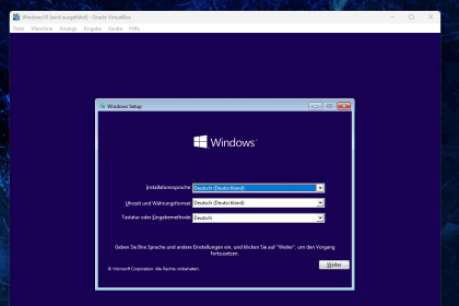 Windows installieren