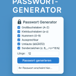 Passwort generator für sichere Passwörter