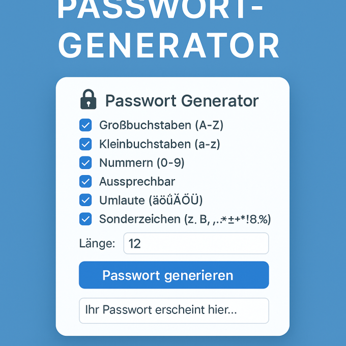 Passwort generator für sichere Passwörter