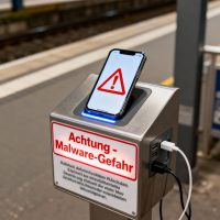 USB Laden warnung